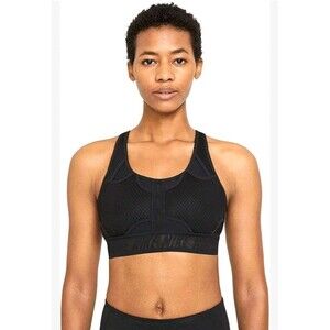 Nike Swoosh Sports Bra CZ4439-011 Medium Support Dri-FIT Womens Medium